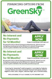 Financing Option From Green Sky - Apply Now