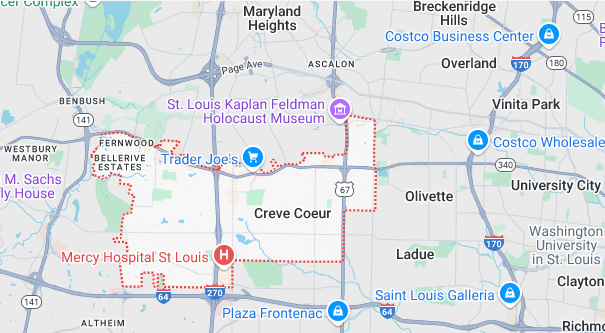 Creve Coeur Map